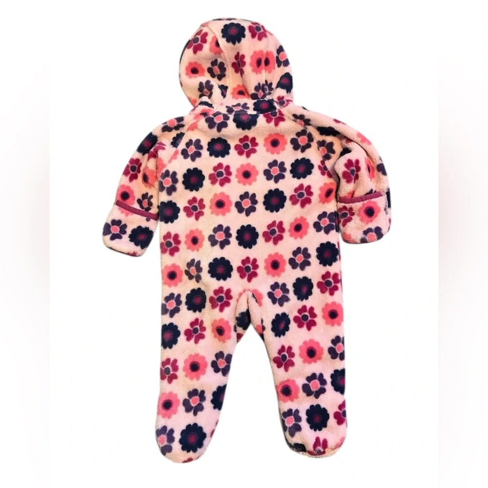 REI Pink Floral Infant Timber Mountain Snowsuit Bunting Size 6‎ Months